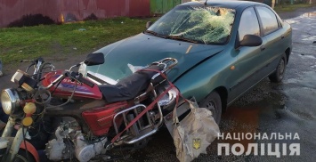 Смертельная авария в Запорожской области: пьяный водитель на легковушке врезался в мопед