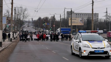 "Тарифный протест" блокировал дорогу на Киев в Житомире