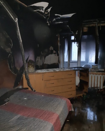 В Кривом Роге вечером горела квартира в пятиэтажке