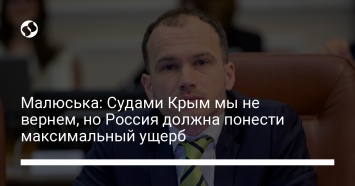 Малюська: Судами Крым мы не вернем, но Россия должна понести максимальный ущерб