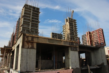 В Керчи продолжают строить второй дом для переселенцев из микрорайона Нижняя Цементная Слободка