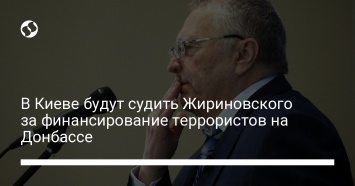 В Киеве будут судить Жириновского за финансирование террористов на Донбассе
