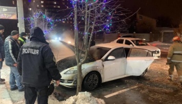 В Полтаве горело авто жены депутата горсовета