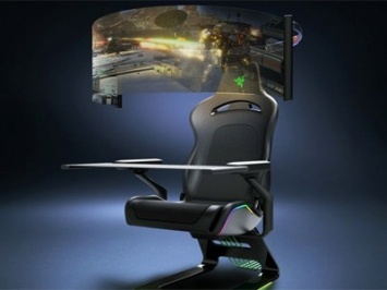 Razer продемонстрировала геймерское кресло с выдвижным гибким дисплеем