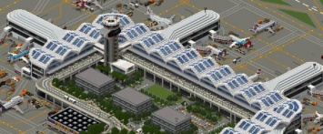 В Minecraft уже год строят город с аэропортом
