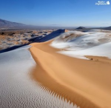 В пустыне Сахара снова выпал снег. И впервые за 40 лет был мороз (ФОТО)