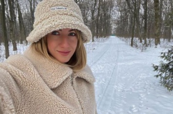 Ведущая Леся Никитюк обнажилась на морозе