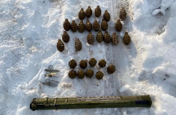 Пограничники обнаружили в районе ООС тайник с ручными гранатами