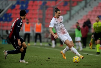 Незабитый пенальти Ибрагимовича не помешал «Милану» обыграть «Болонью»