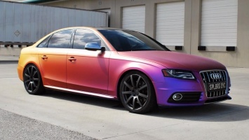 Этот Audi A4 покрашен удивительной термочувствительной краской (ВИДЕО)