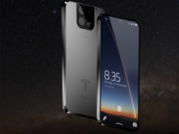Дизайнер создал концепт уникального смартфона Tesla Model P
