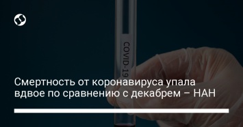 Смертность от коронавируса упала вдвое по сравнению с декабрем - НАН