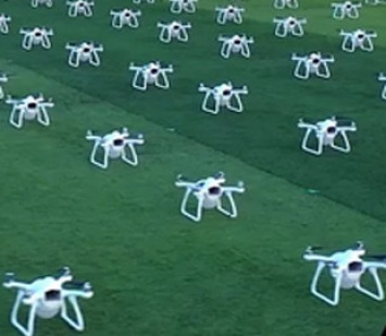 Сотни дронов показали в небе картины ван Гога