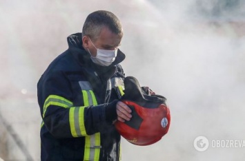 Масштабный пожар в киевском Гидропарке: сгорело здание в отеле