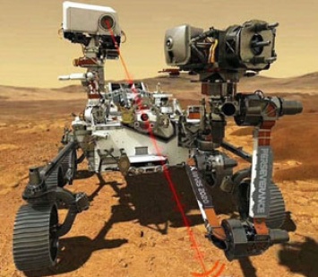 NASA показало, как марсоход Perseverance использует свой мощный лазер