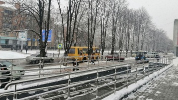 Когда в городе идет снег: как выглядит Никополь в конце марта