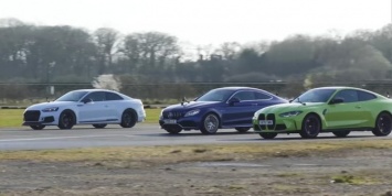 Новая BMW M4 против C63 AMG и Audi RS5 (видео)