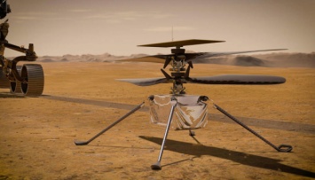 Мини-вертолет NASA сделал первое цветное фото на Марсе