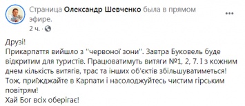 Владелец Буковеля Шевченко заявил об открытии курорта с 10 апреля