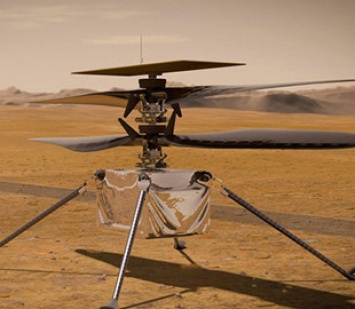 Марсианский вертолет впервые провел тестовое включение