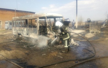 Во Львовской области сгорели три автобуса