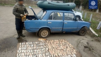 На Днепропетровщине задержали браконьера, ловившего рыбу сетями и во время нереста