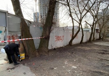 Зеленка на здании "Киевблагоустройства": одного вандала задержали