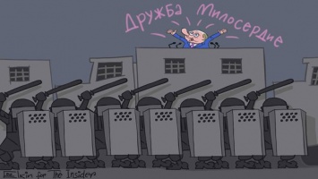"Образец" дружбы и милосердия: Путина с его посланием высмеяли меткой карикатурой