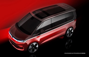 Volkswagen показал дизайн нового Multivan T7