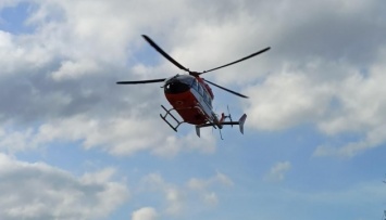 На Львовщине больного эвакуировали вертолетом с труднодоступного района
