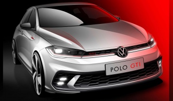 Обновленный хот-хэтч Volkswagen Polo GTI показали на официальном эскизе