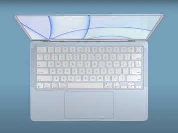 Apple MacBook Air (2021) в ярких расцветках на качественных рендерах