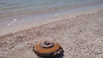 В Кирилловке нашли мину посреди пляжа