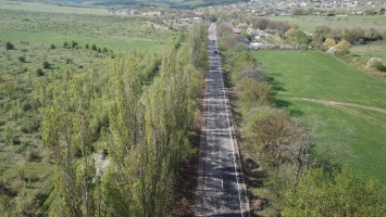 Ремонт дороги Доброе - Краснолесье в Симферопольском районе завершили досрочно