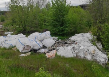 Вонь стоит невыносимая: в Днепре рядом с жилыми домами сбрасывают тонны отходов