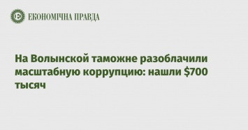 На Волынской таможне разоблачили масштабную коррупцию: нашли $700 тысяч