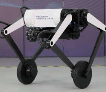 Китайская Tenscent сделала робота-акробата на двух колесах, который прыгает и не падает