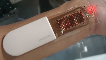 Samsung разработал «растяжной» дисплей для контроля жизненных показателей организма