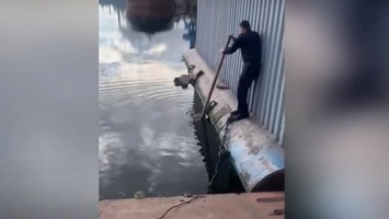 В Каменском рыбак упал в воду и его унесло течением: мужчина из последних сил держался за трубу