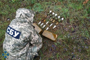 Три тайника с боеприпасами российских террористов выявили на Луганщине, - ФОТО