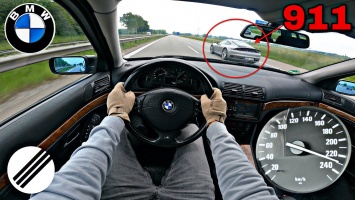 Видео: 23-летний BMW E39 528i разогнали до максималки на автобане