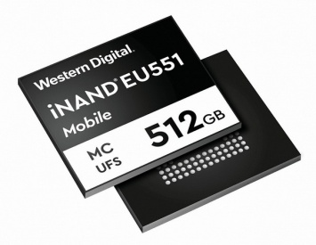 Western Digital выпустила накопитель iNAND MC EU551 для смартфонов с поддержкой 5G и съемки в 8K