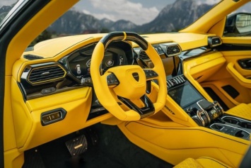 Внедорожник Lamborghini Urus получил ярко-желтый салон от тюнинг-ателье Mansory