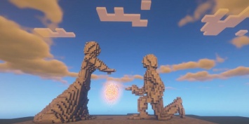 Активистка РДШ создала в игре Minecraft памятник семье