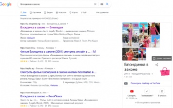 В Google появилась забавная пасхалка к юбилею комедии "Блондинка в законе": как ее найти