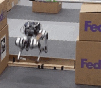 Четвероногий робот научился автономно перепрыгивать препятствия на маршруте