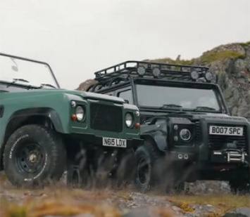 В Великобритании построили электрические Land Rover Defender на базе Tesla