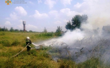 Спасатели Херсонщины за прошедшие сутки 9 раз привлекались к ликвидации возгораний в природных экосистемах