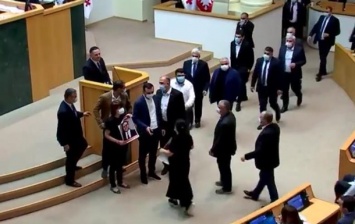В Грузии оппозиция сорвала выступление главы МВД