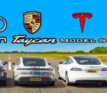Tesla, Audi, Mercedes и Porsche определили самый быстрый электрокар